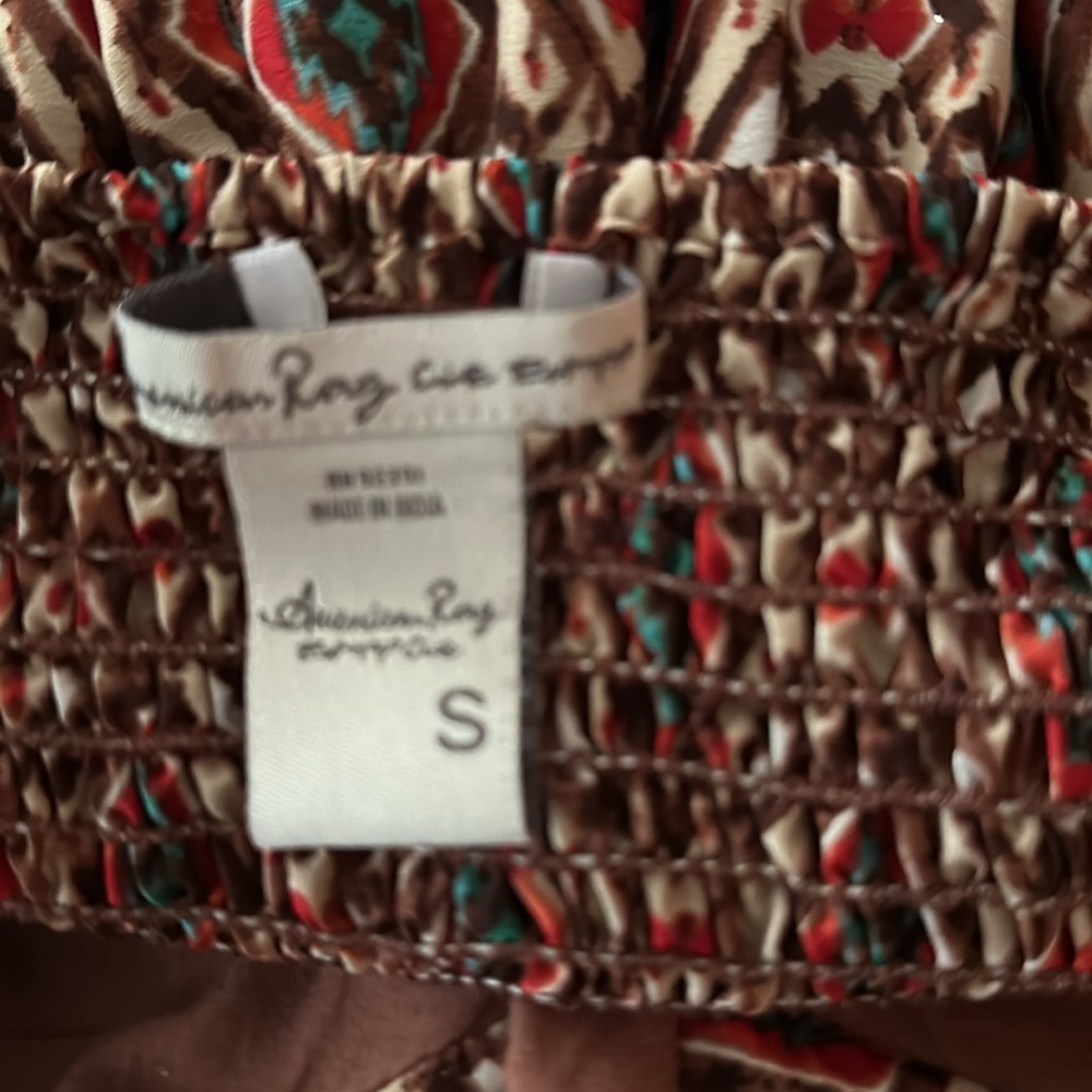 American Rag Strapless Dress with Geometric Pattern - Picture 6 of 6